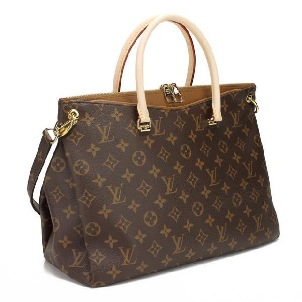 Authentic Louis Vuitton Monogram Pallas Bag M40907 Havane